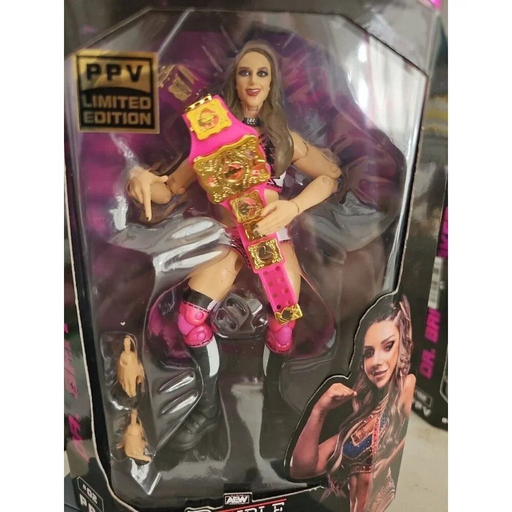 AEW Dr. Britt Baker Action Figure Limited Edition With Championship Belt - Picture 2 of 7